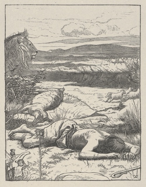 "The Good Shepherd giveth His Life for His Sheep"