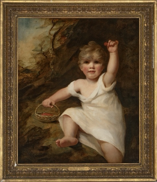 Boy with a cherry