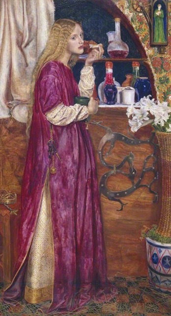 "The Queen was in the parlour eating bread and honey"