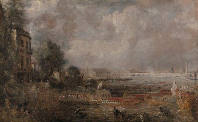 George IV proceeding to open Waterloo Bridge
